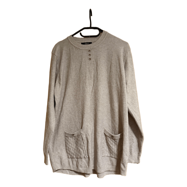 Beige knit sweater