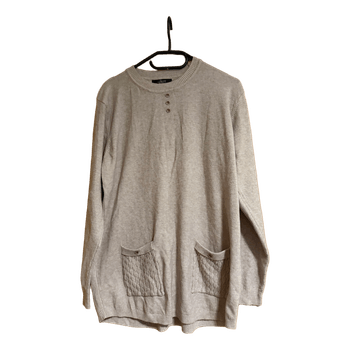 Beige knit sweater