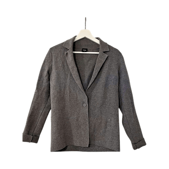 Grey knit blazer
