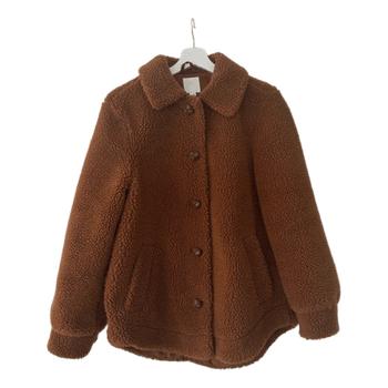 Brown teddy fleece jacket