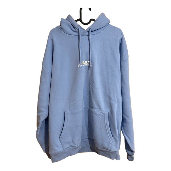 Light blue graphic hoodie