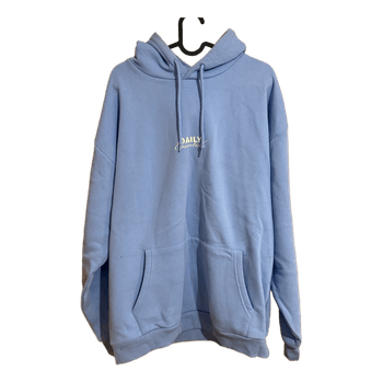Light blue graphic hoodie