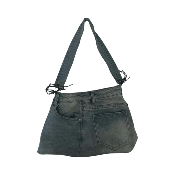handmade Denim shoulder bag
