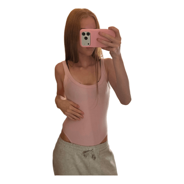 Lyserød bodystocking