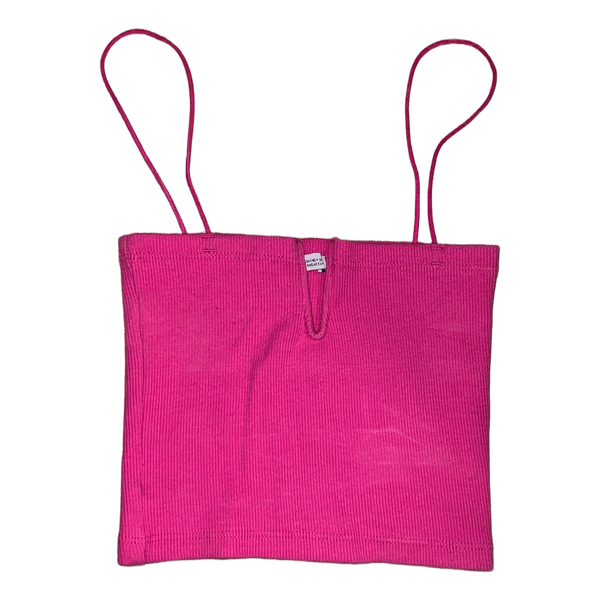 Pinkki kropattu toppi mini