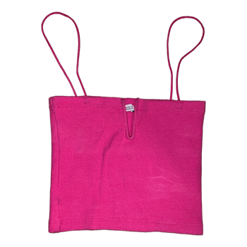 Pinkki kropattu toppi mini