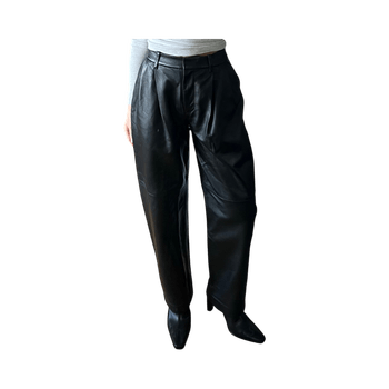 H&M premium 100% leather trousers