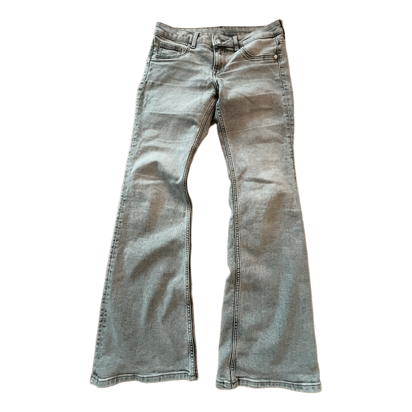 Grå flared jeans