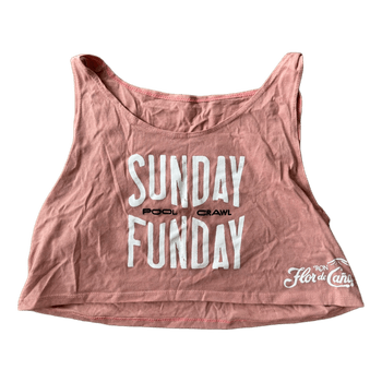 Pink graphic crop top