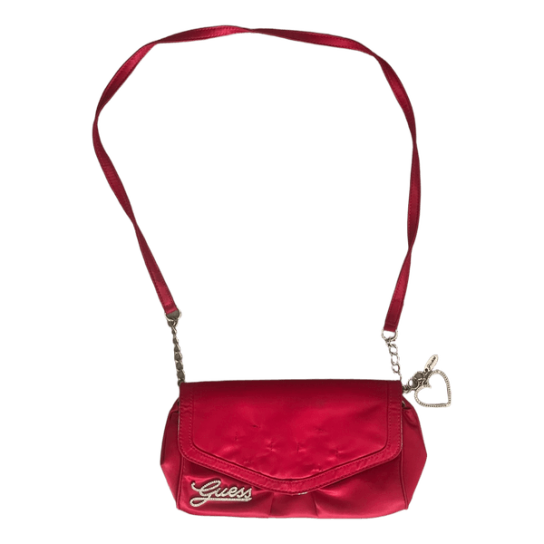 Red satin Guess bag