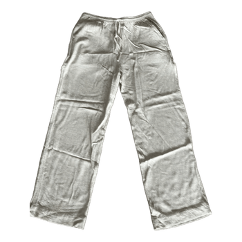 Beige linen trousers