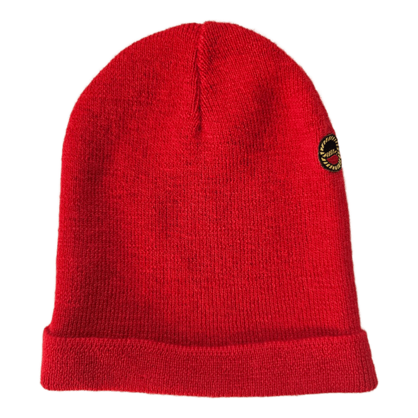 Bunsel Pure Virgin Wool Red Beanie Woolmark Made in Spain Vintage Ski Hat
