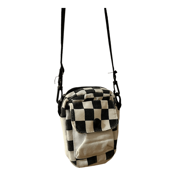 Checkered crossbody bag