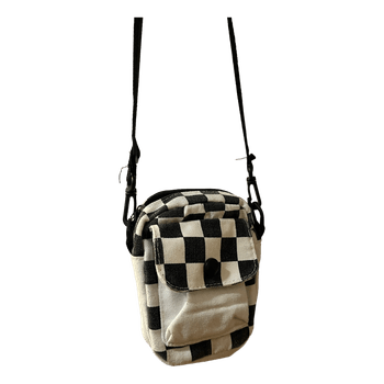 Checkered crossbody bag