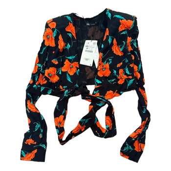 Zara floral tie top