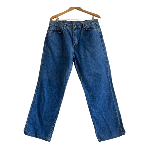 Levi’s 501 Made in USA Vintage Jeans W33 Blue Denim 1992 Hemmed Zip Fly