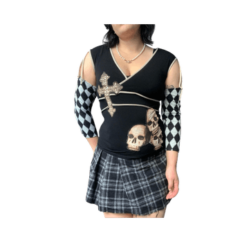Black sleeveless top