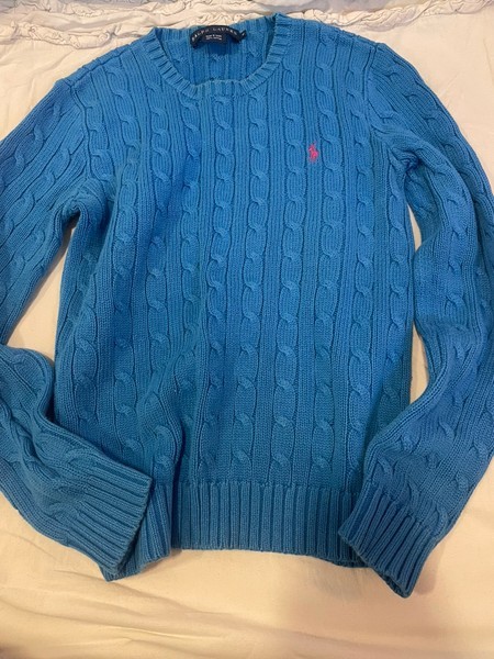 Blå Ralph Lauren striktrøje
