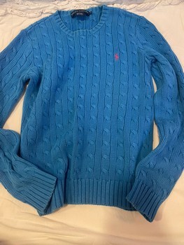 Blå Ralph Lauren striktrøje