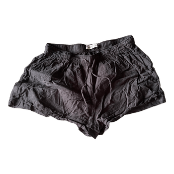 Black casual shorts