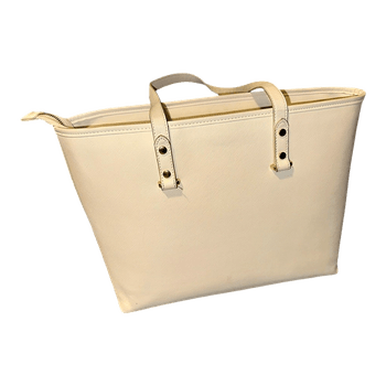 Beige tote bag