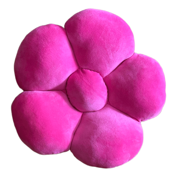 Pinkki kukkatyyny