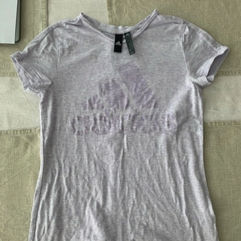 Adidas Light Purple Cotton Blend T-Shirt / Size S