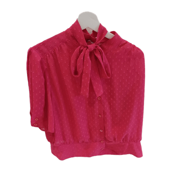 Pinkki pusero rusetilla / retro