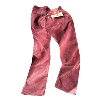 Burgundy Levi's corduroy trousers