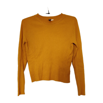 Sinapinkeltainen crop-mallinen paita