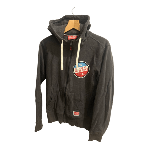 Grey Coca-Cola zip hoodie