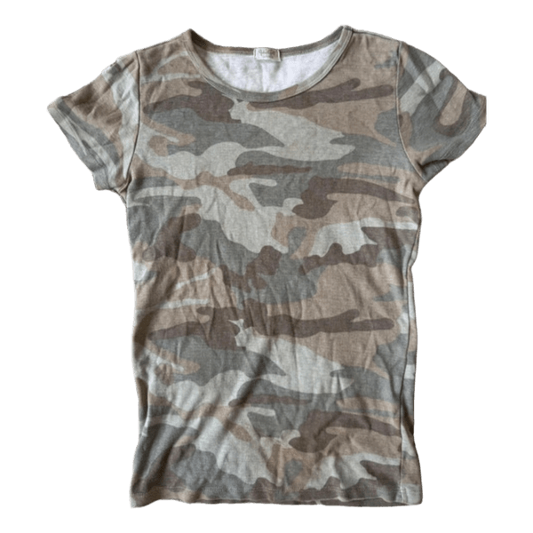 Green camouflage t-shirt