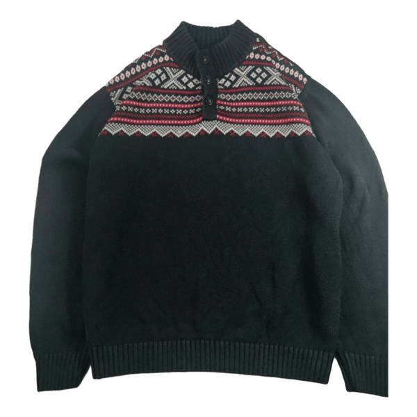 Chaps RL Neulepaita Napeilla - Fair Isle Kuviointi - Musta - L/XL