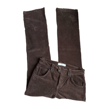 Mango brown corduroy trousers