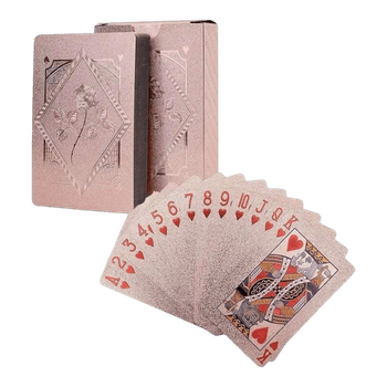 Pink waterproof playing cards