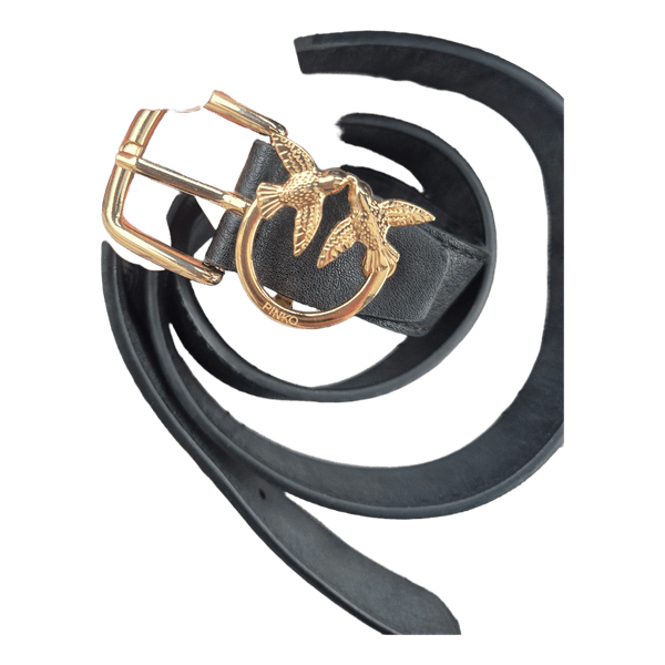 Pinko black leather belt