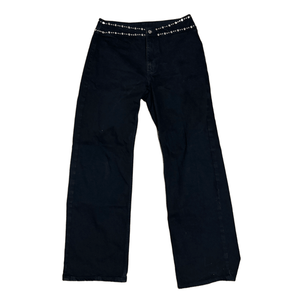 Black denim jeans