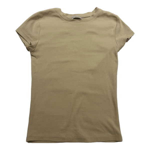Gul kortærmet t-shirt