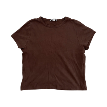 Brown short sleeve tee