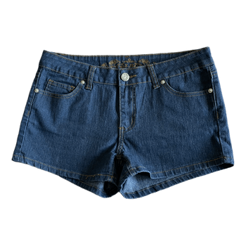 Blue denim shorts