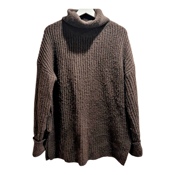 Dark brown turtleneck sweater