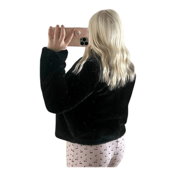 Musta tekoturkistakki