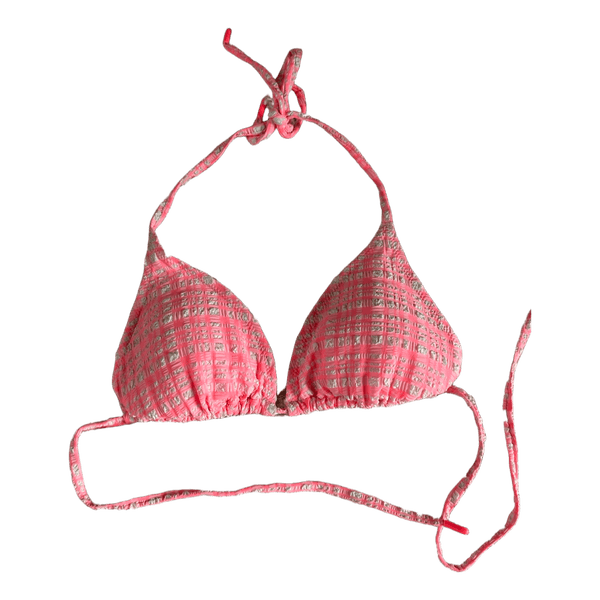 Vaaleanpunainen bikinin yläosa