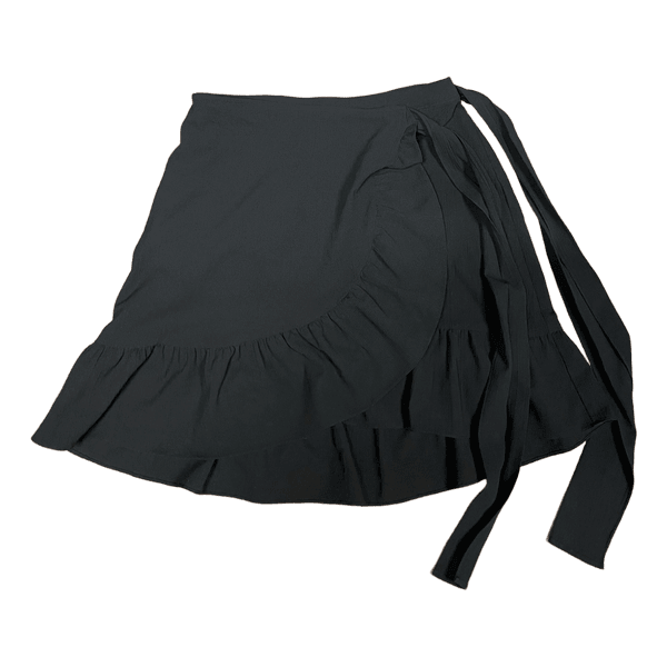 Sort Vero Moda slå-om nederdel