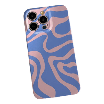 Blue and pink phone case