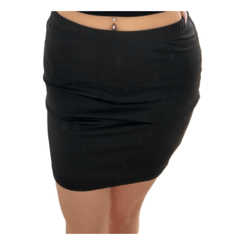 Black mini skirt