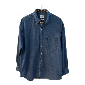 BEAMS Blue Denim Button Down Shirt – Men’s M