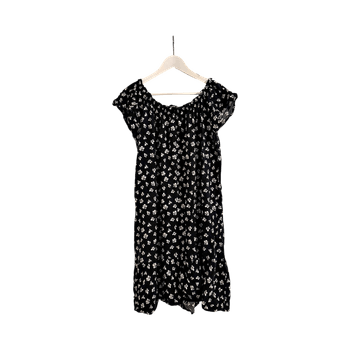Black floral dress