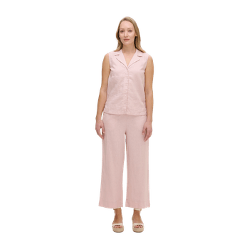 Lin linen top pink Nanso
