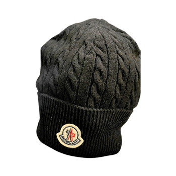 Moncler Cashmere/Wool Black Hat